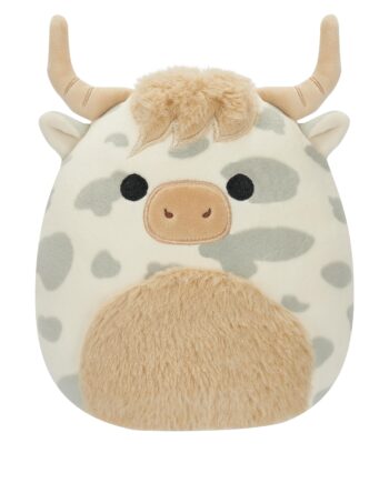 Squishmallows Borsa The Grey Spotted Highland Cow 19 Cm