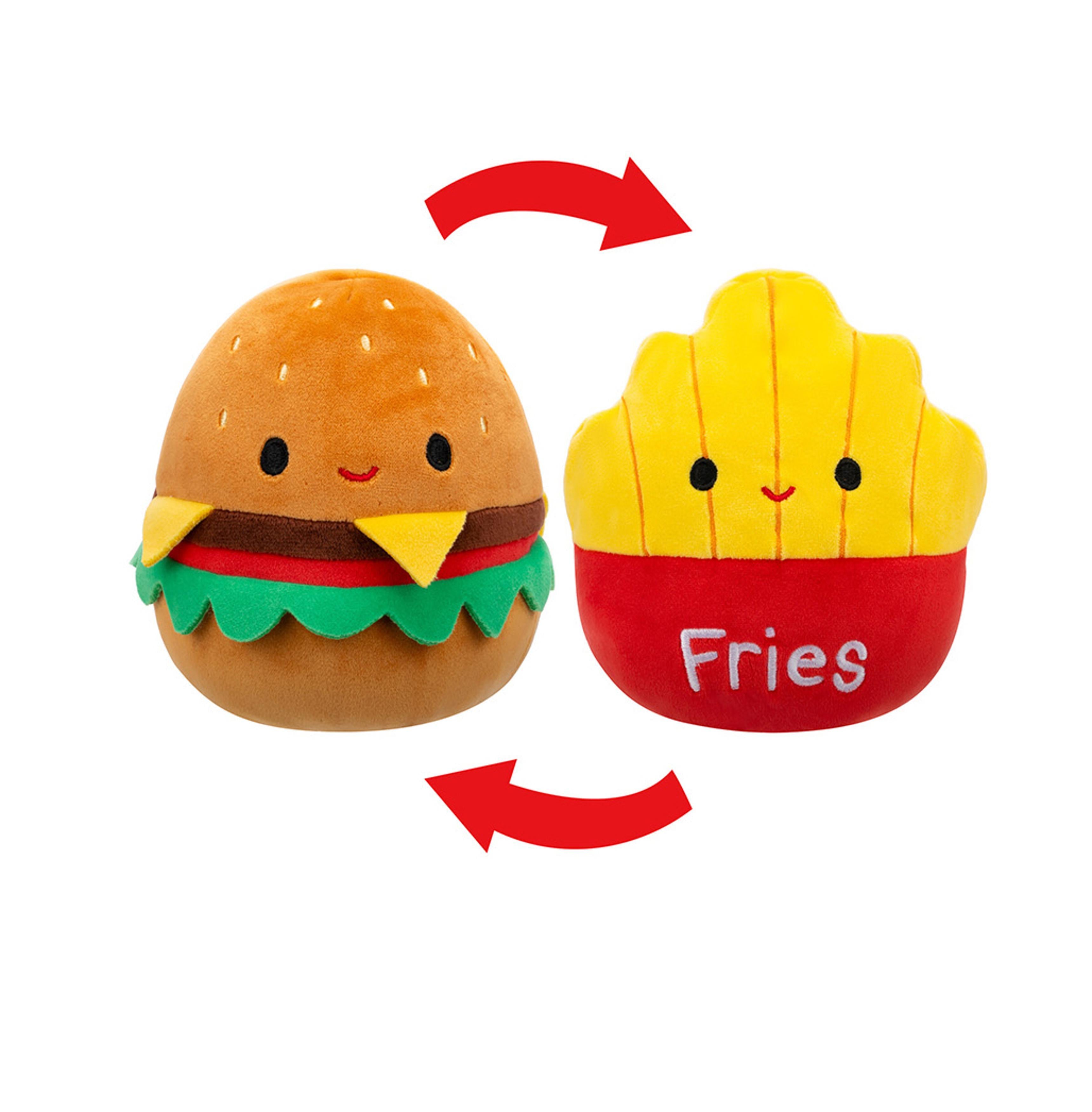 Squishmallows Flip   Mallow Carl Cheeseburger  Floyd French Fries 13 Cm