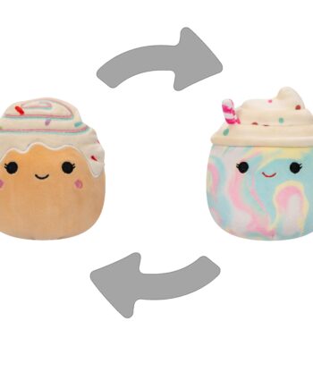 Squishmallows Flip   Mallow Kelen The Rainbow Frappe Rease The Cinnamon Bun 13 Cm