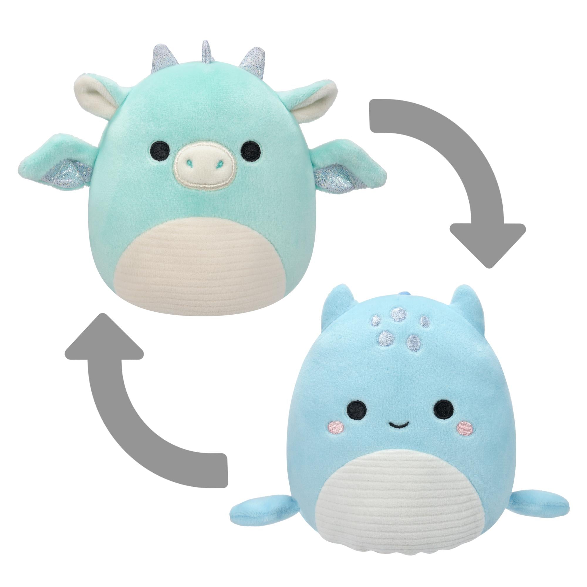 Squishmallows Flip   Mallow Miles And Lune  13 Cm