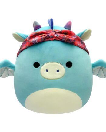Squishmallows Tatiana The Teal Dragon Whit Bandana 19 Cm