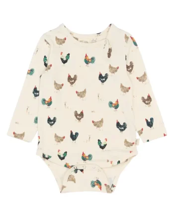 Star Langærmet Body Eggnog Rooster 62 Cm
