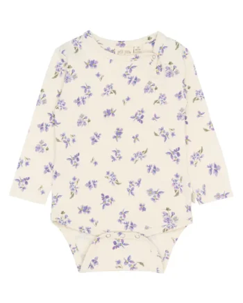 Star Langærmet Body Eggnog Viola 74 Cm