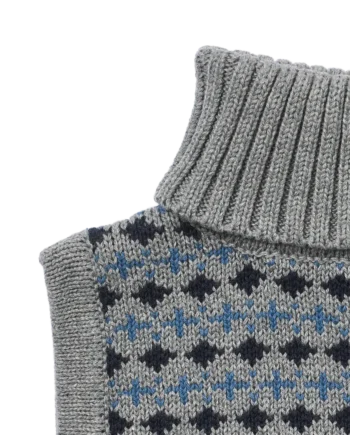 Stoffe Jacquard Halsedisse Grey Melange Onesize