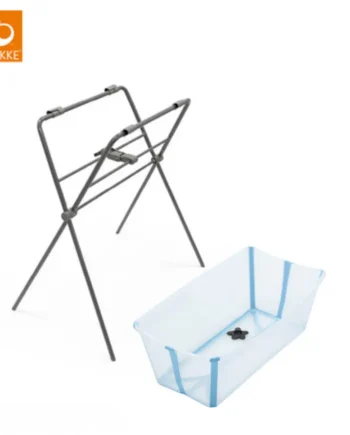 Stokke Flexi Bath Hvid Inkl  Grå Stativ
