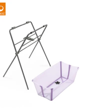 Stokke Flexi Bath Hvid Inkl  Grå Stativ