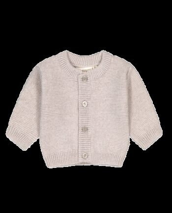 Strik Cardigan   100  Merino Uld Til Baby  Oeko-texâ  50 56 Beige Melange