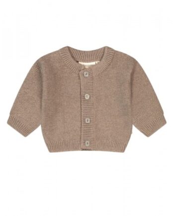 Strik Cardigan   100  Merino Uld Til Baby  Oeko-texâ  50 56 Dark Beige