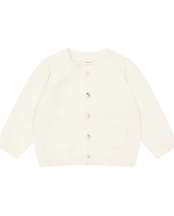 Strikket Cardigan Antique White 68