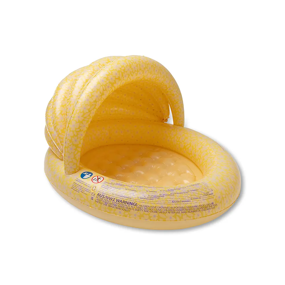 Swim Essentials Badebassin Med Skygge 100 Cm Florish Yellow