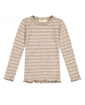 -shirt   1x1 Rib Med Lange ærmer   100  Merino Uld  Oeko-texâ