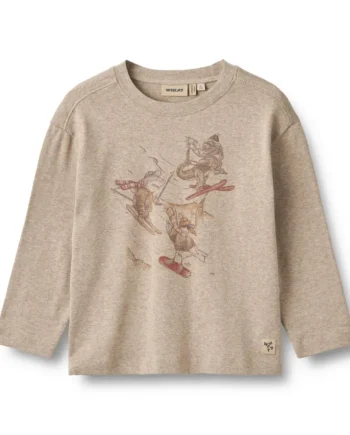 -shirt Langærmet Claus Gravel Melange 128