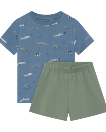 -shirt Og Shorts Sæt Blue Shadow 92