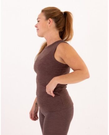 Tank Top Til Dame   100  Merino Uld  1x1 Rib