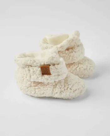 Teddy Booties Off White   -12m