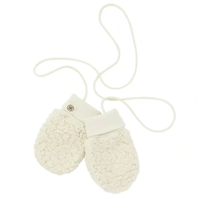 Teddy Mittens Off White -12m