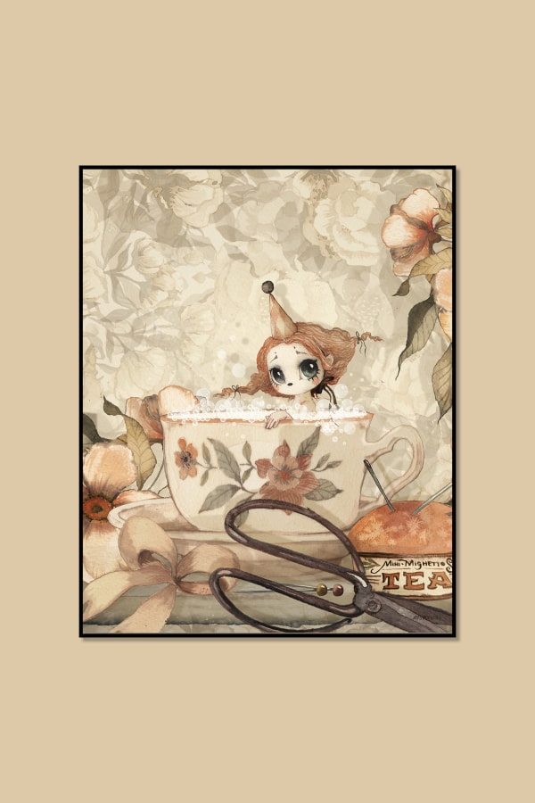 The Tea Bath Plakat 40x50 Cm Mrs  Mighetto