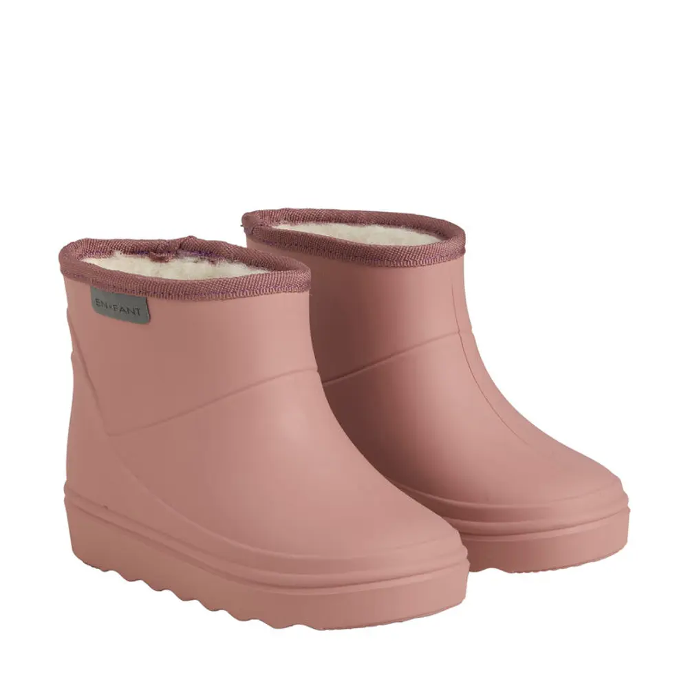 Thermo Støvler Kort Solid Old Rose 27