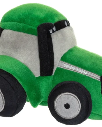 Traktor   Plys Grøn  18 Cm