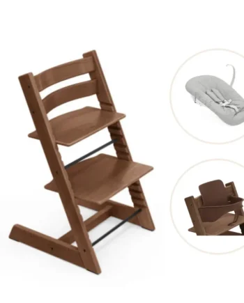Tripp Trapp Højstol Bøg Inkl  Newborn Sæt Og Babysæt Warm Brown