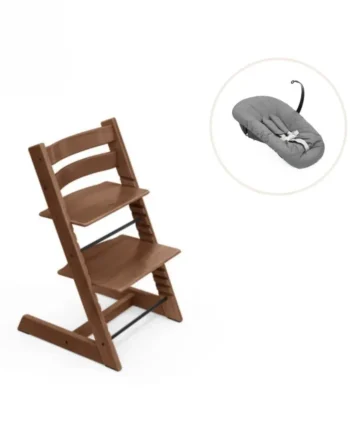 Højstol Bøg Inkl  Newborn Sæt Warm Brown