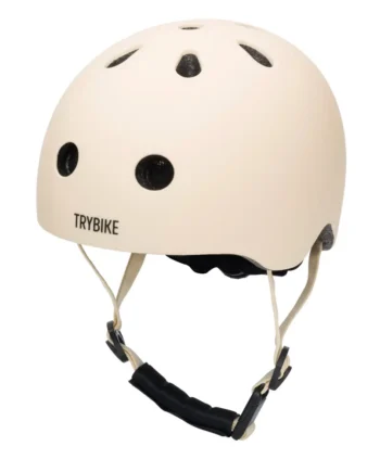 Cykelhjelm Med Retrolook   Cremefarvet Xs