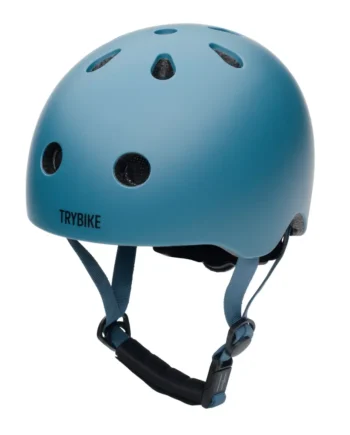 Cykelhjelm Med Retrolook   Vintageblå Xs