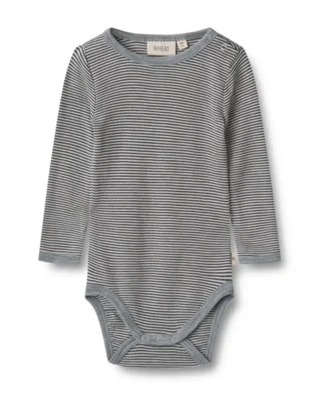 Uld Body Langærmet Lucca Navy Stripe 56