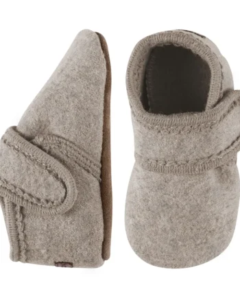 Uld Hjemmesko Beige Melange 26 27