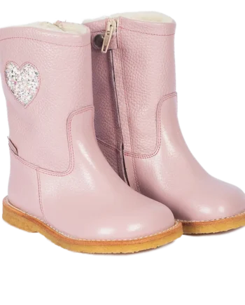 Vandafvisende Tex-støvle Med Glitterhjerte Mauve 29