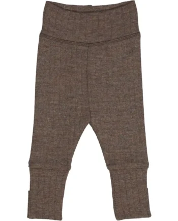 Woolly Bukser Med Foldbare Fødder Walnut Melange 68