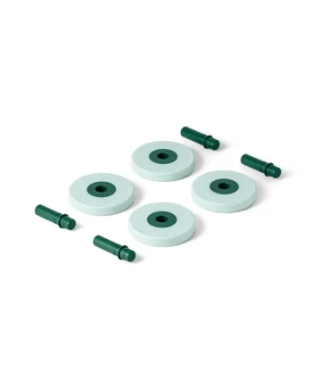 Foam Wheels Ocean Mint   Forest Green