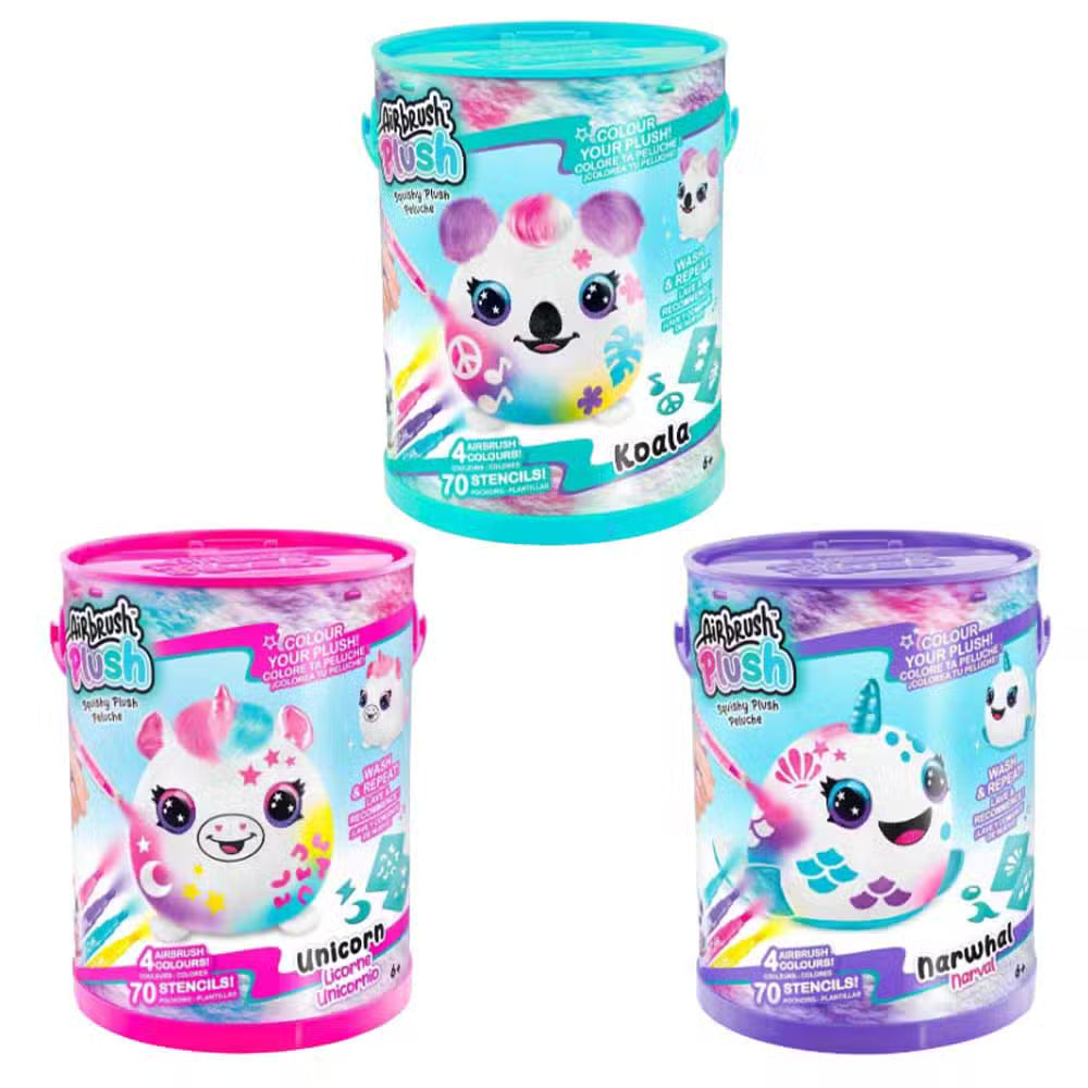 Airbrush Plush Squish Spand Assorteret