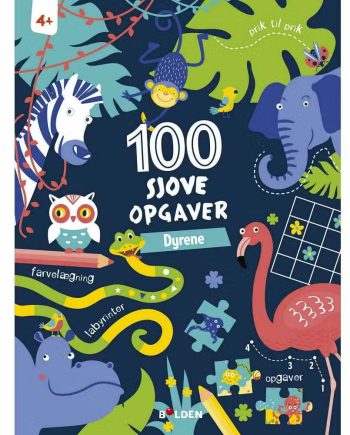 Aktivitetsbog 100 Sjove Opgaver Dyrene