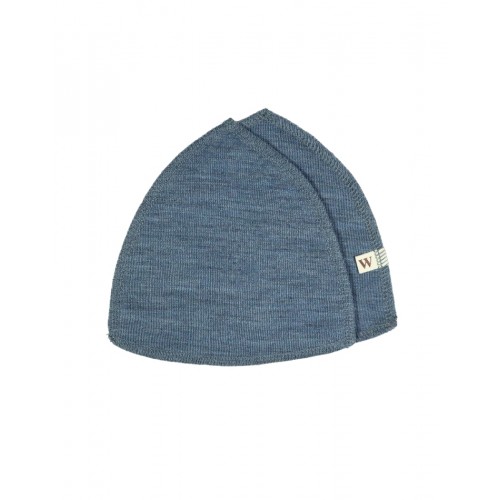 Ammeindlæg   100  økologisk Merino Uld    Sæt  Oeko-texâ  Blue Melange Medium  Ca  15 Cm   Diameter