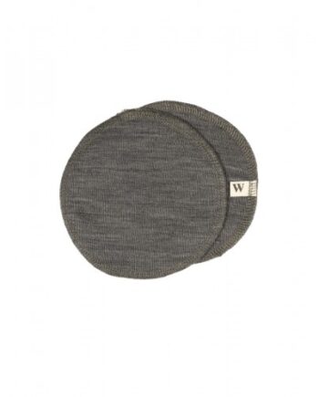 Ammeindlæg   100  økologisk Merino Uld    Sæt  Oeko-texâ  Brown Melange Small  Ca  12 Cm   Diameter