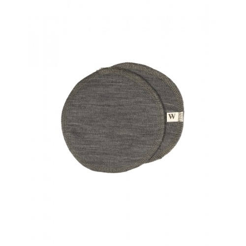 Ammeindlæg   100  økologisk Merino Uld    Sæt  Oeko-texâ  Brown Melange Small  Ca  12 Cm   Diameter