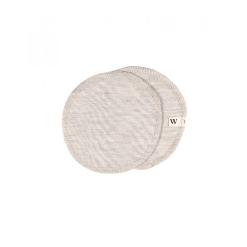 Ammeindlæg   100  økologisk Merino Uld    Sæt  Oeko-texâ  Nature Melange Small  Ca  12 Cm   Diameter