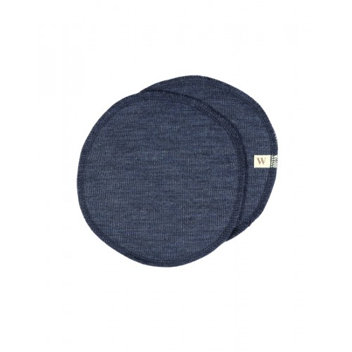 Ammeindlæg   100  økologisk Merino Uld    Sæt  Oeko-texâ  Navy-blue Medium  Ca  15 Cm   Diameter
