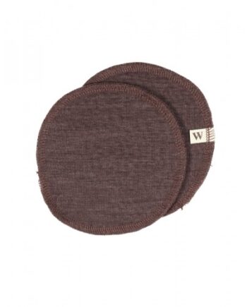 Ammeindlæg   100  økologisk Merino Uld    Sæt  Oeko-texâ  Plum Melange Medium  Ca  15 Cm   Diameter