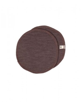 Ammeindlæg   100  økologisk Merino Uld    Sæt  Oeko-texâ  Plum Melange Small  Ca  12 Cm   Diameter