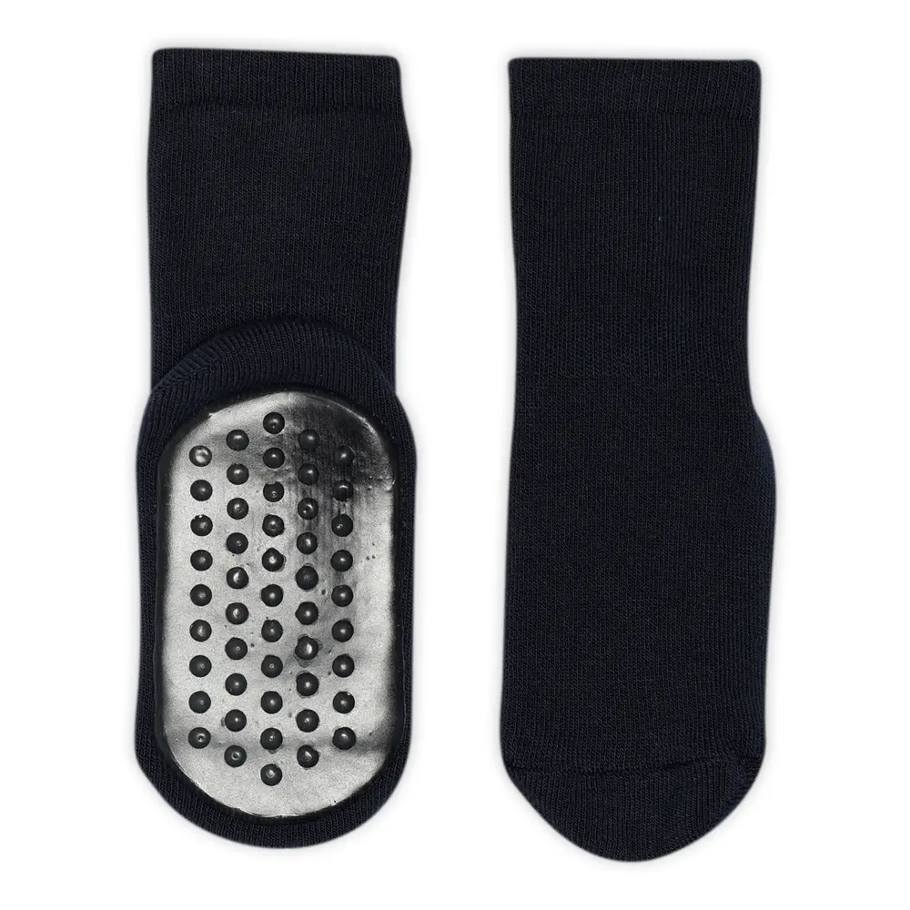Ankelstrømpe Med Gummisål Navy 22 24