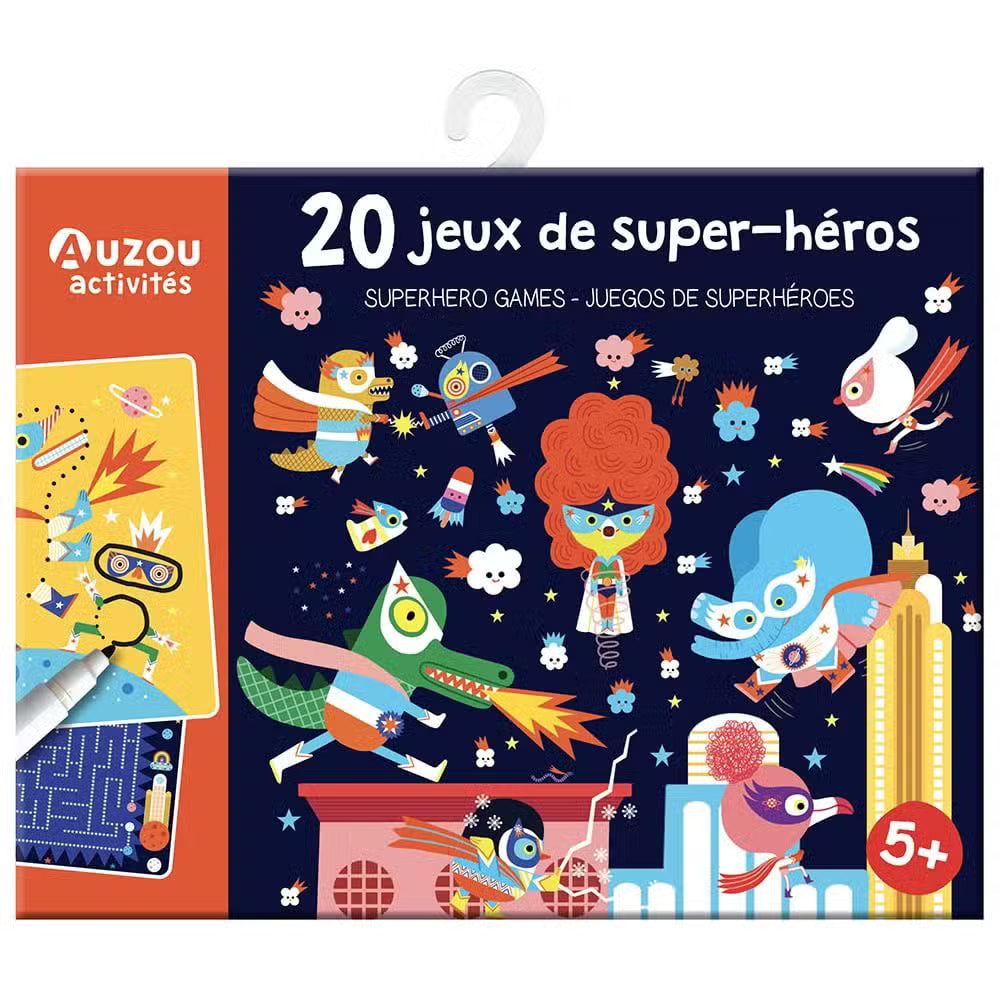 Auzou Aktivitetskort Superhelte 20 Opgaver