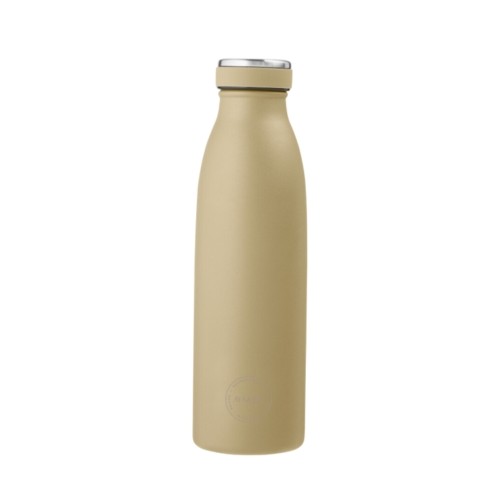 Aya Ida  Drinking Bottle  Drikkeflaske Med Låg  500 Ml  Dusty Yellow