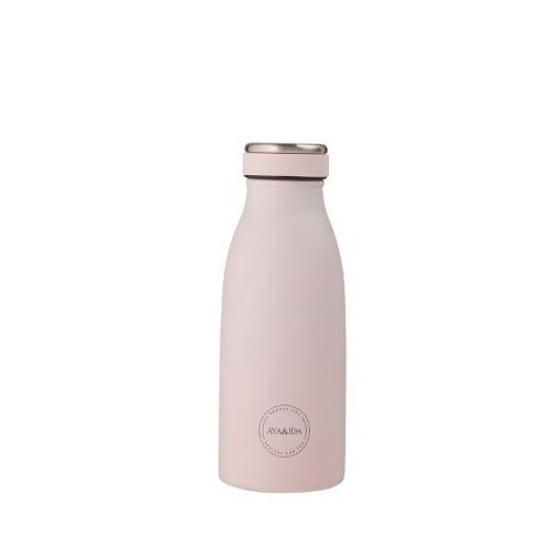 Aya Ida Drinking Bottle Drikkeflaske Med Låg 350 Ml Soft Rose