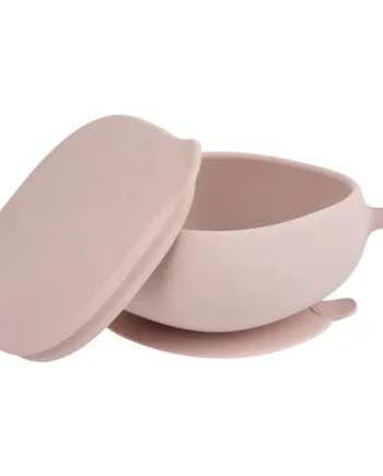 Box Madskål Med Låg Silikone Rosa