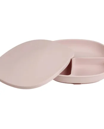 Box Tallerken   Låg Silikone Rosa