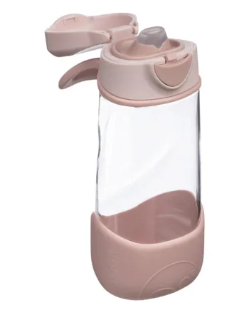 Box Vandflaske Med Tud 450ml Rosa