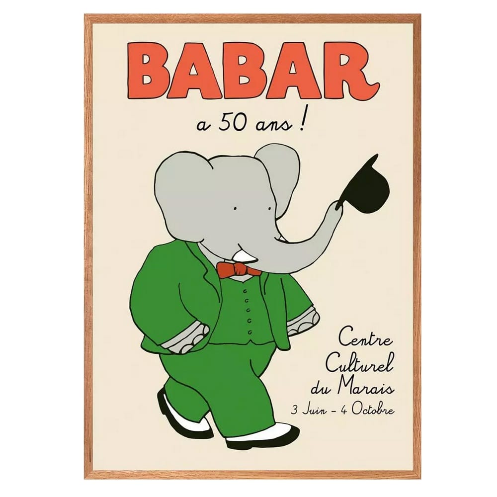 Babar Plakat   50 Ans-50   70 Cm