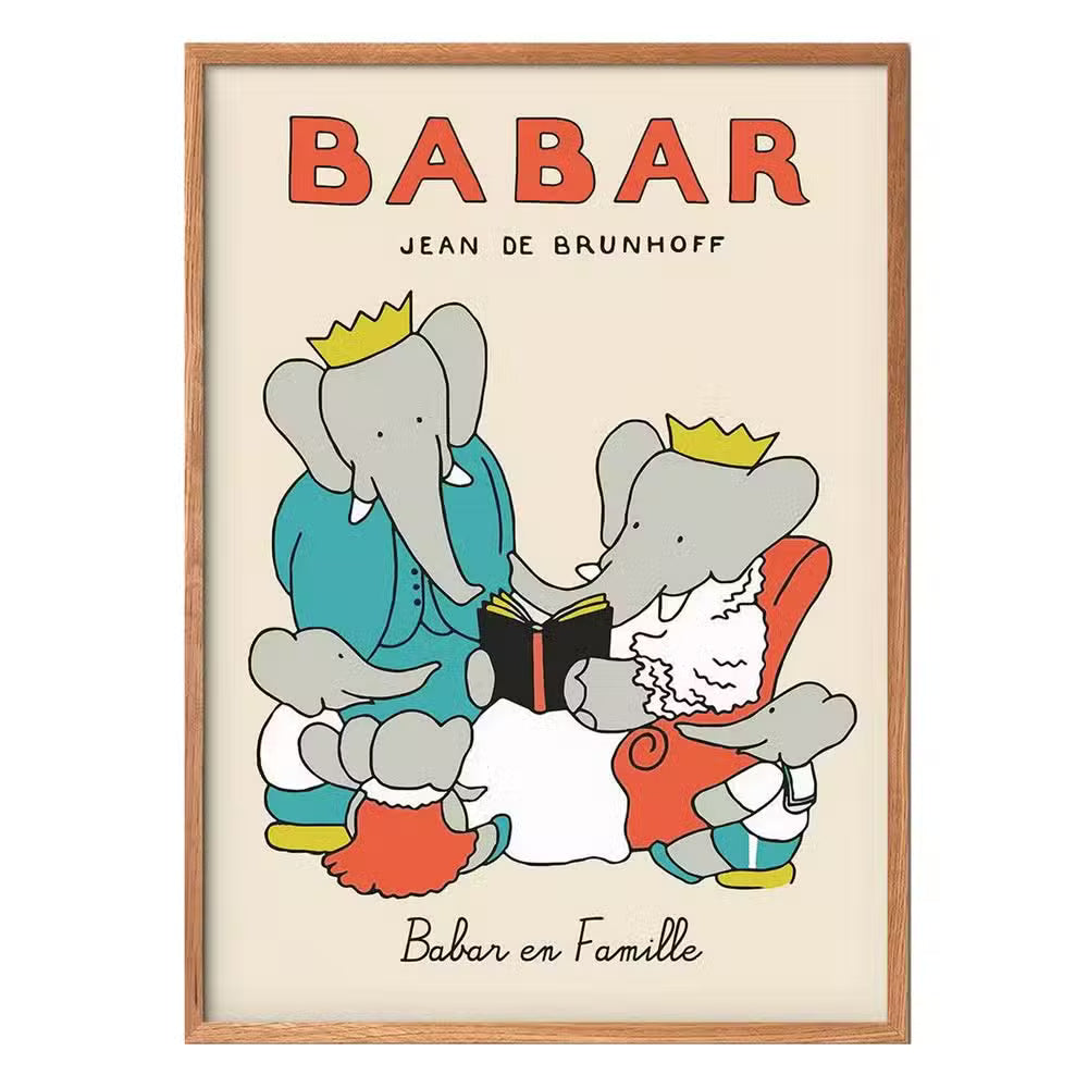 Babar Plakat Babar En Famille-30   40 Cm